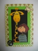 Carte Fillette et Girafe