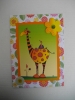 Carte Girafe et Oiseau