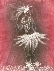 La danseuse : Technique : Crayon gras. - 26 cm X 20 cm